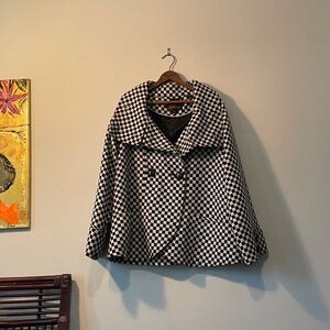 Ben Sherman Woman's Houndstooth Hip length Jacket